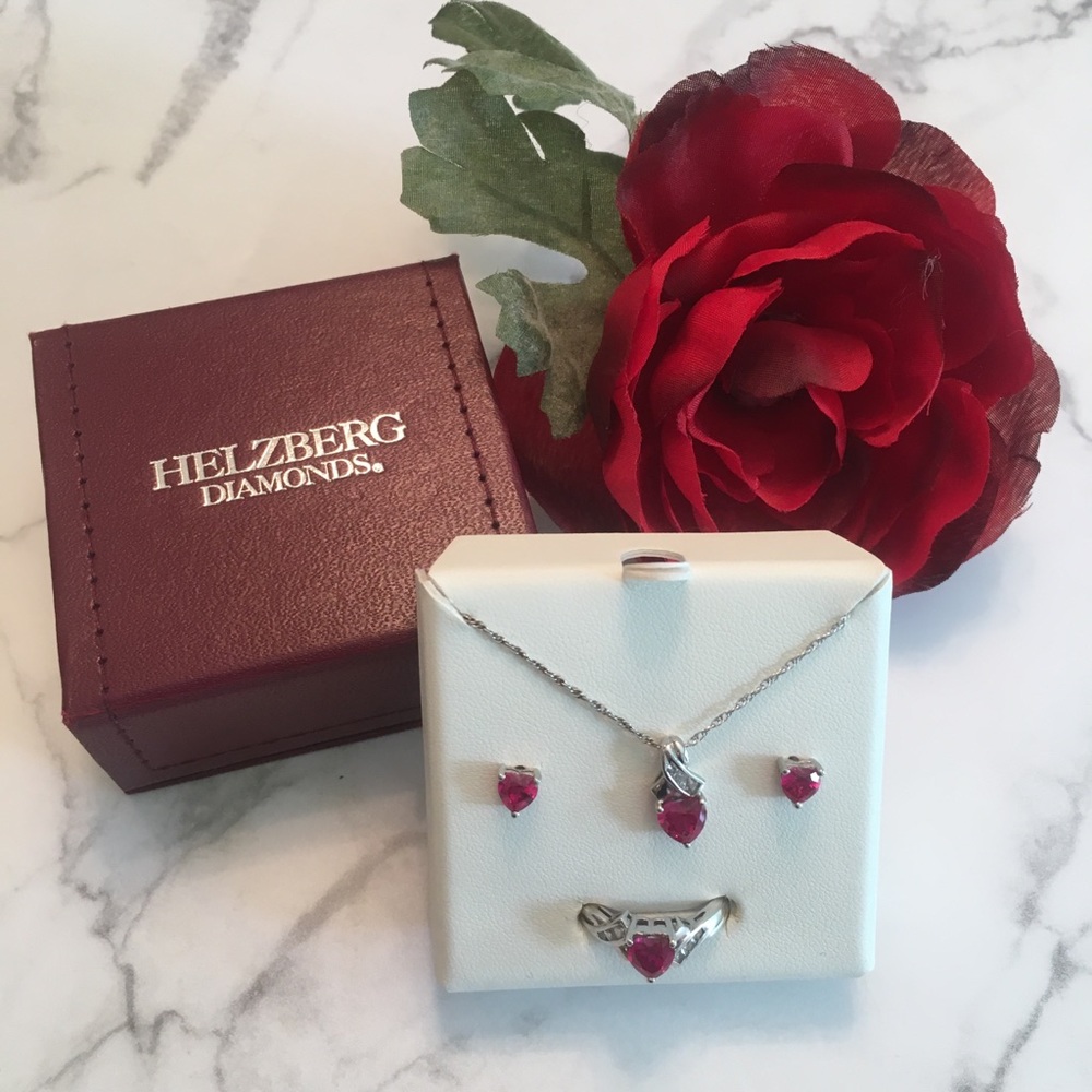 Helzberg Diamonds • Genuine Diamond & Ruby set